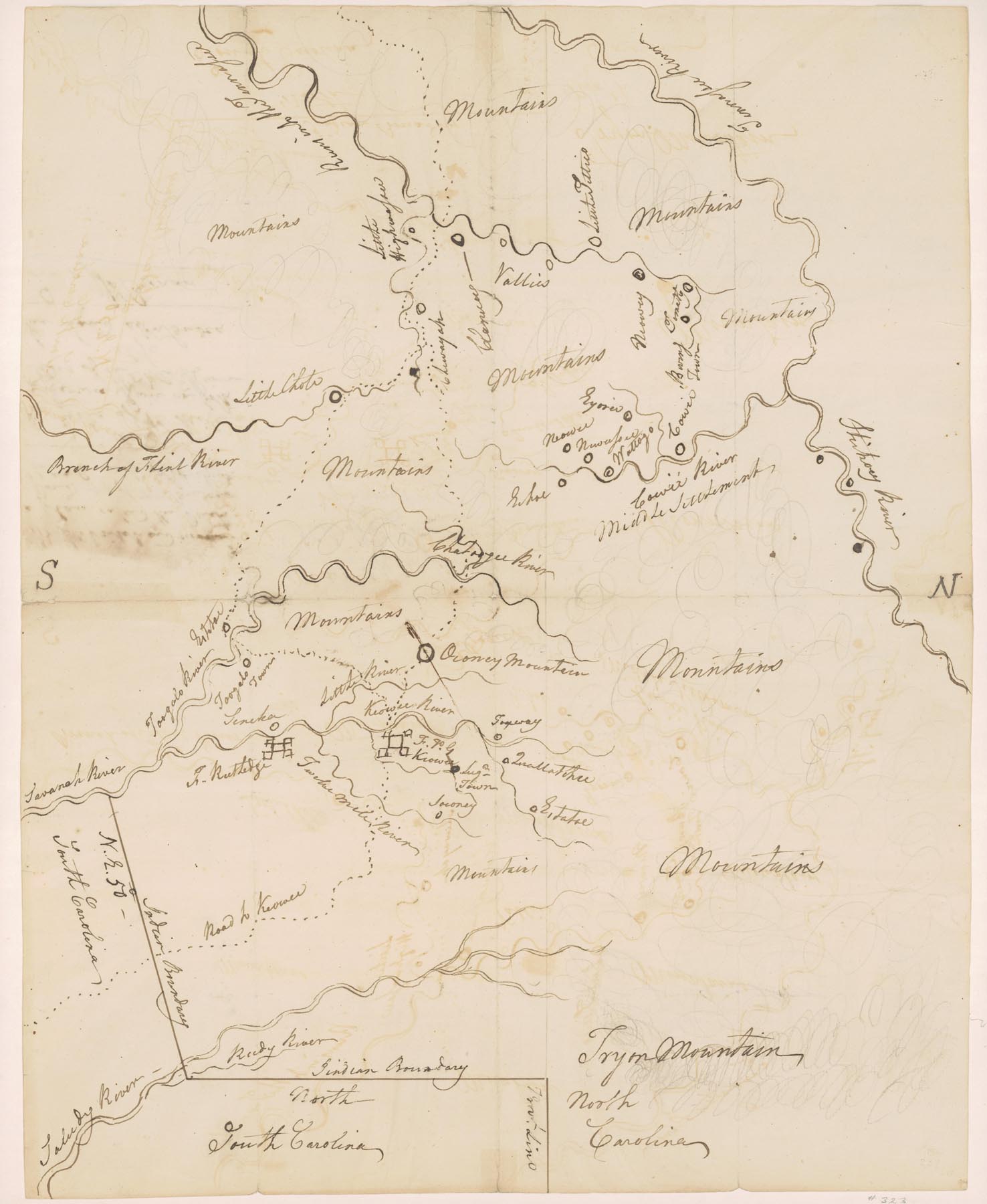 Hand Drawn Map of SC